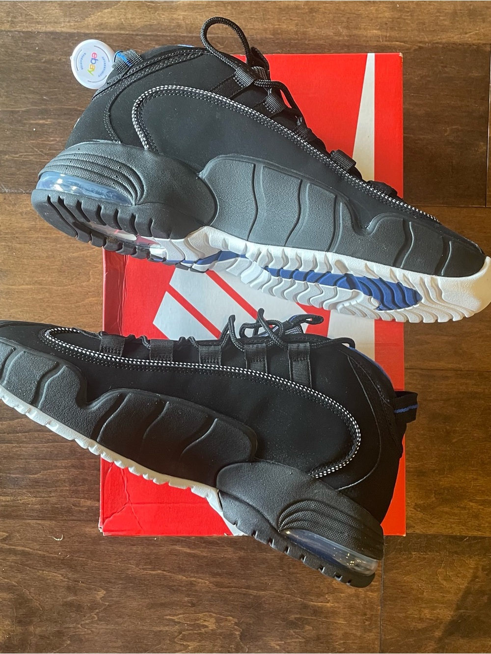 Nike Air Max Penny 1 Orlando Mid Top (2022) Black Varsity Royal 12 - Picture 4 of 9